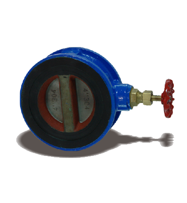 Cast iron double flap check valve (drain type)